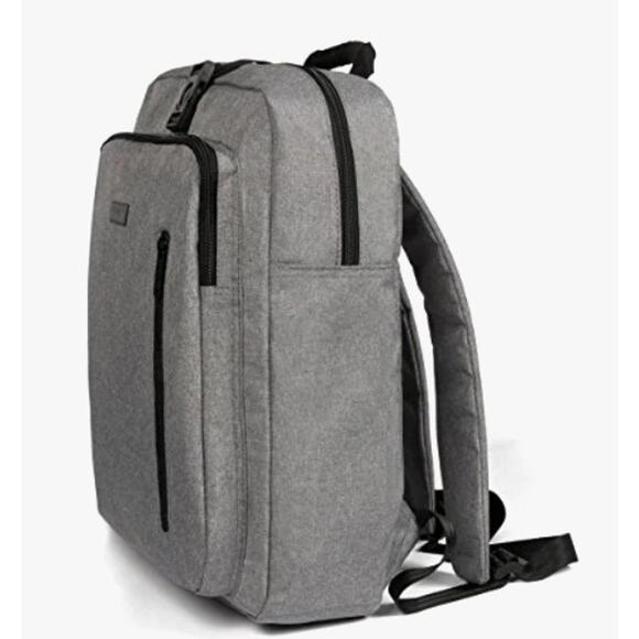 ThiKin Padded Laptop Gray Backpack Utility Unisex Lightweight Structured Quality - Picture 3 of 9